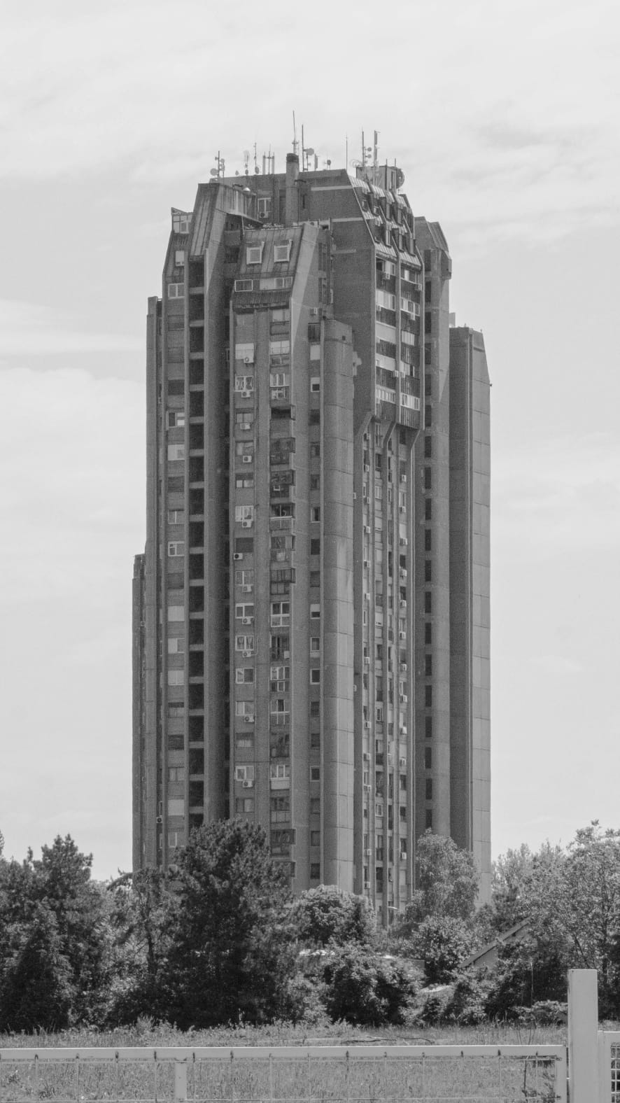 One of three houses