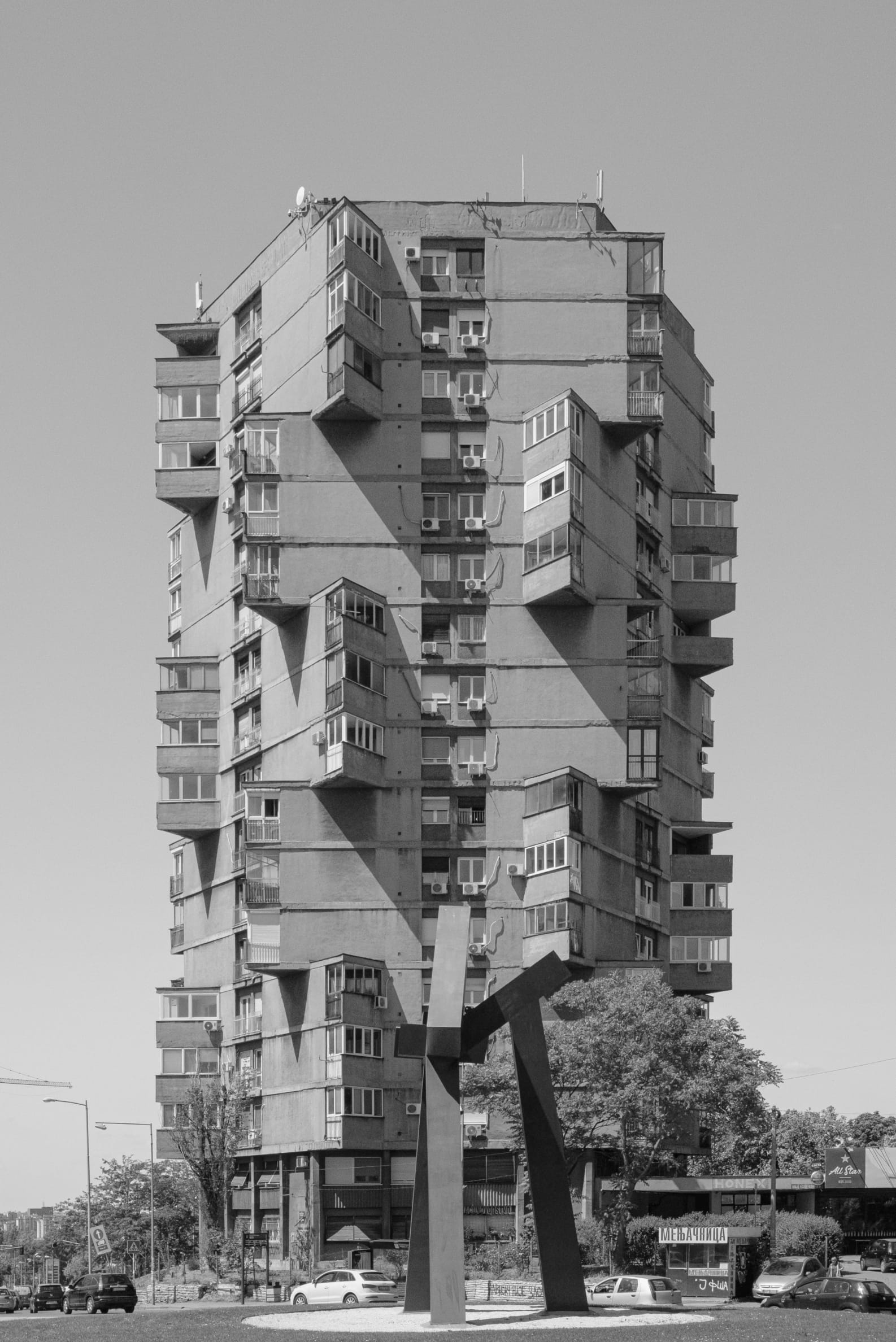 One of three houses